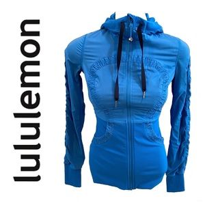 LULULEMON electric blue zip up jacket
